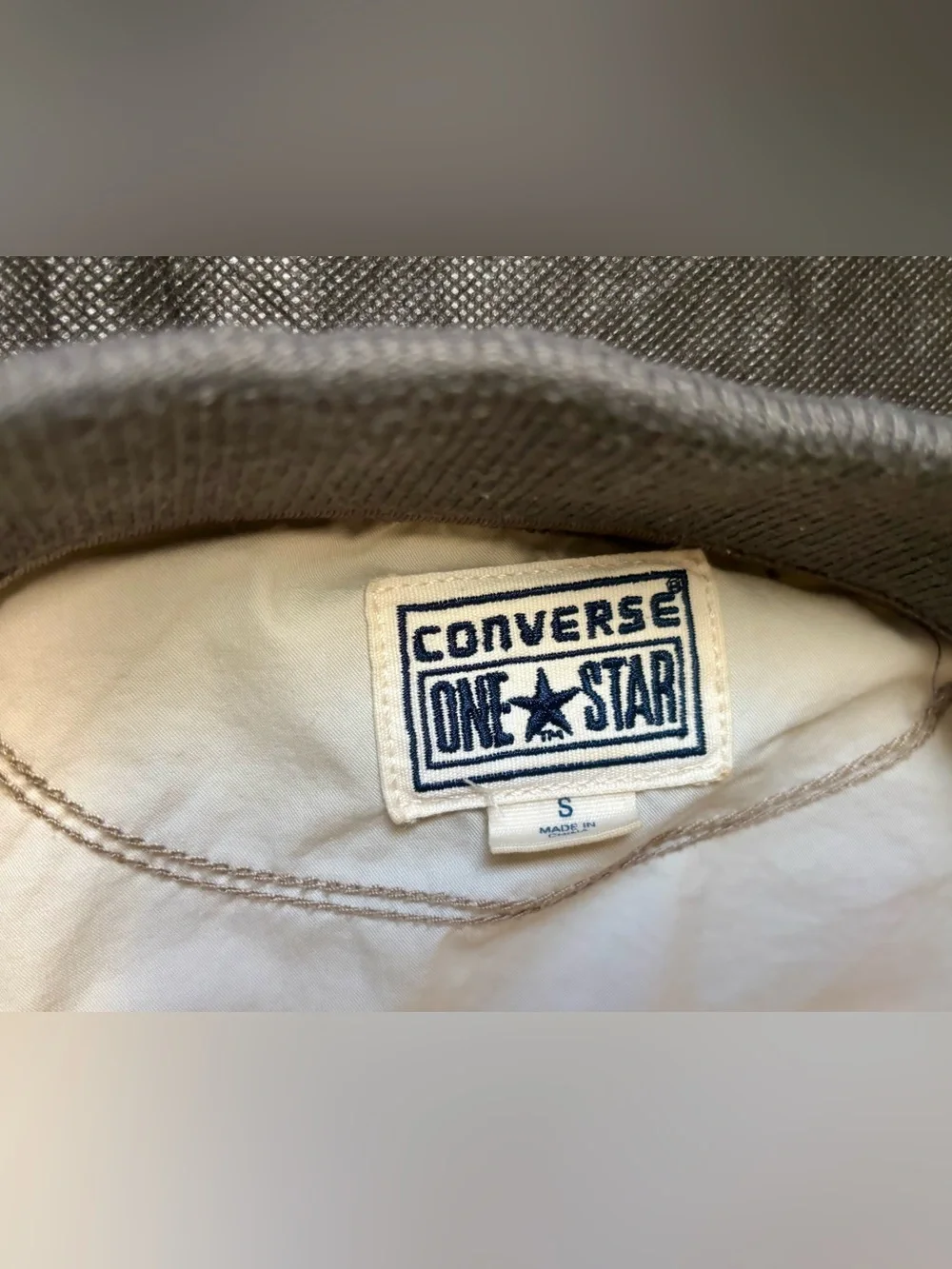 Converse Kids Cream Jacket with Yellow & Gray Trim